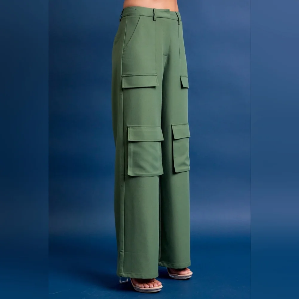 #495021 🛑S,L HIGH END Woven Cargo Jacket & Pants Set - Picture 10 of 16